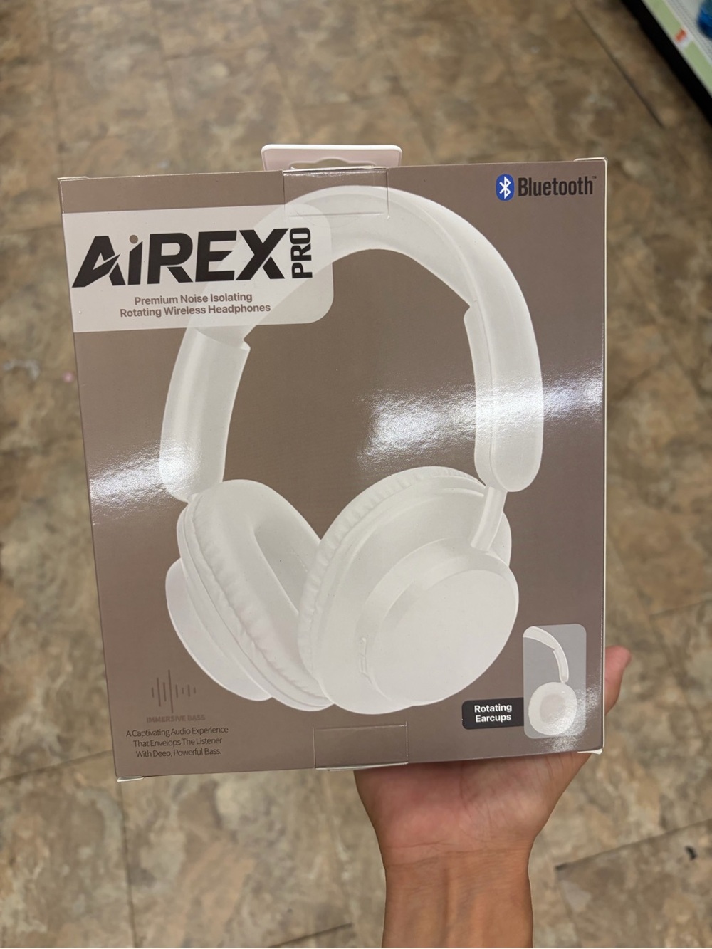 AiREX Pro Wireless Bluetooth Headphones - White